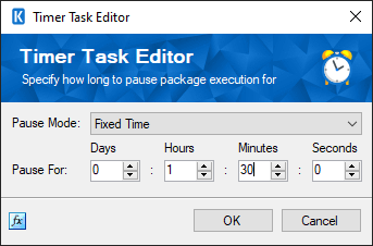 Timer Task Editor - Fixed Time